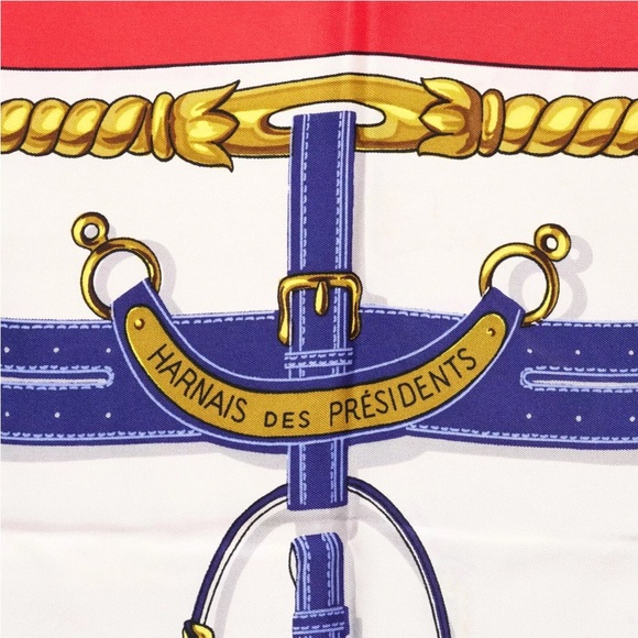 Vintage HERMES SCARF “Harnais des Presidents” - Picture 5 of 9